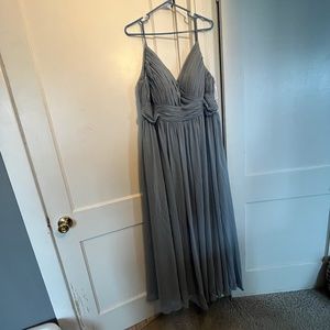 JJ’s House Dusty Blue bridesmaid dress